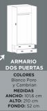 ARMARIO 2P2C 210*100*52 CAMRIAN