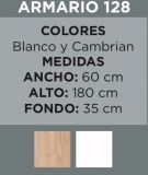 ARMARIO ZAPATERO 2P 180*60*35 CAMBRIAN