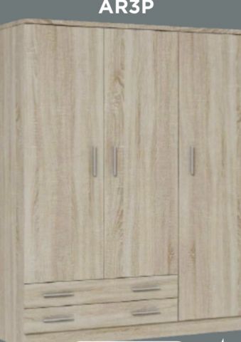 ARMARIO 3P2C 210*150*52 BLANCO
