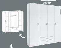 ARMARIO 4P2C 210*200*52 BLANCO