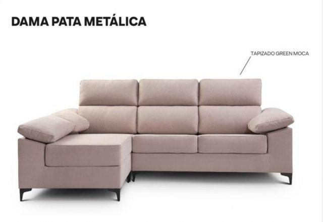 CHAISS DAMA FIJA POUF REVERSIBLE P/MET GRIS PERLA