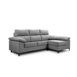 CHAISS DAMA FIJA POUF REVERSIBLE P/MET GRIS PERLA