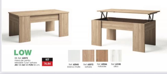 MESA DE CENTRO KIT LOW EN SAHARA DE 100*45*50