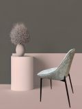 SILLA OSLO COLOR GRIS OSCURO PATA NEGRA