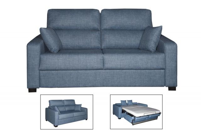 SOFA CAMA ITALIANO TORCAL  EN GRIS CAMA 135*190