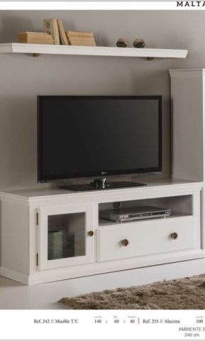 MODULO TV MALTA 140 BL 140*60*45