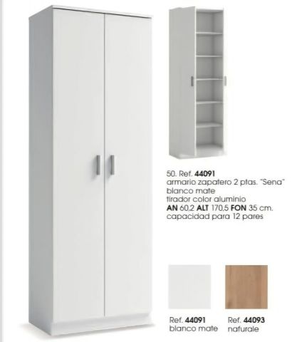 ZAPATERO SENA EN  NATURALE KIT DE 60*170*35